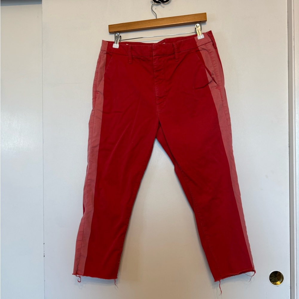 MOTHER‎ The Shaker Prep Frayed Pants in Poppy